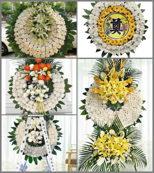 湖北襄阳市南漳县城关镇南背村花圈速递
